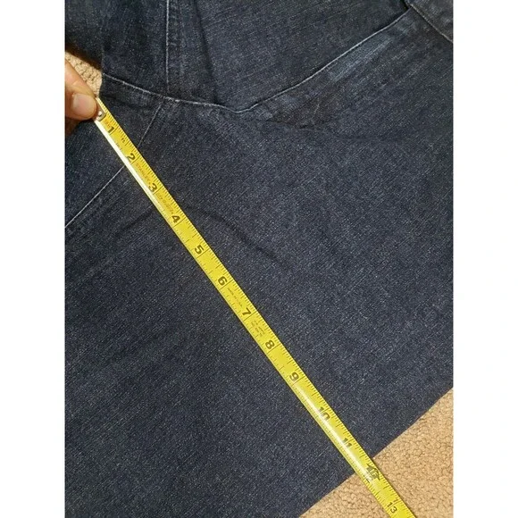 Ralph Lauren Vtg Women’s Blue Jeans Straight Waist Buckle Metallic Hardware 10 - Picture 8 of 12